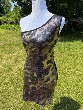 Vintage Y2K Leopard Printed Dress